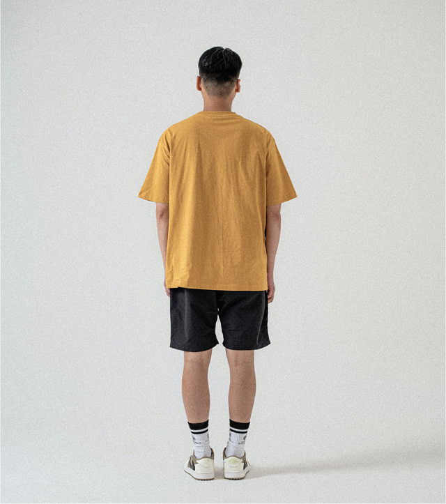 Skate Angler [Cotton series] T-shirt - Mustard