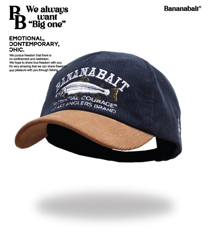 TROUT - Corduroy CAP [Bananabait] Navy 