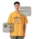 Skate Angler [Cotton series] T-shirt - Mustard