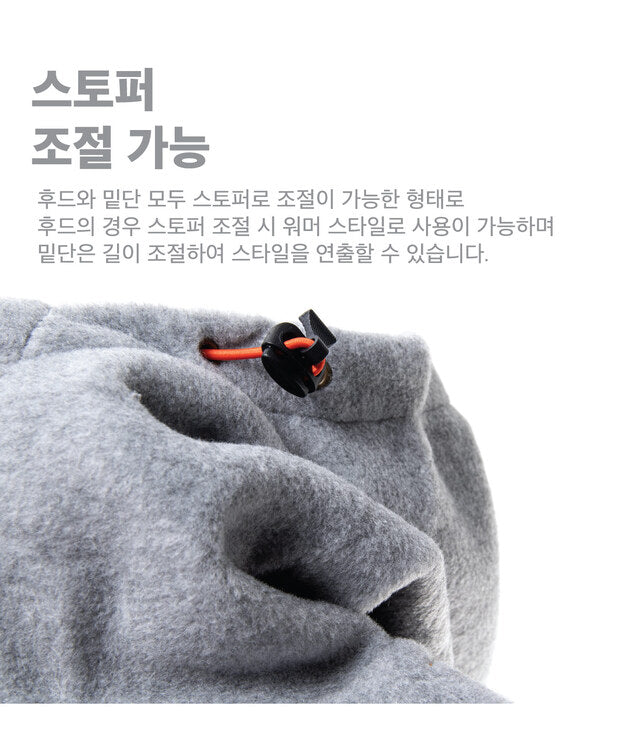 FLEENCE HOODIE [Gray]