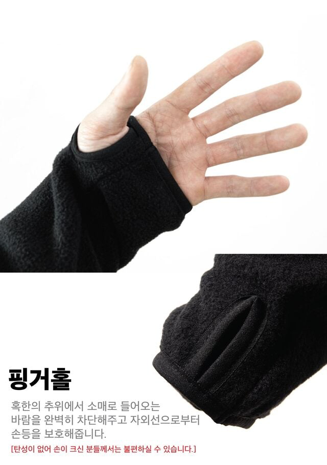 FLEENCE HOODIE [Black]