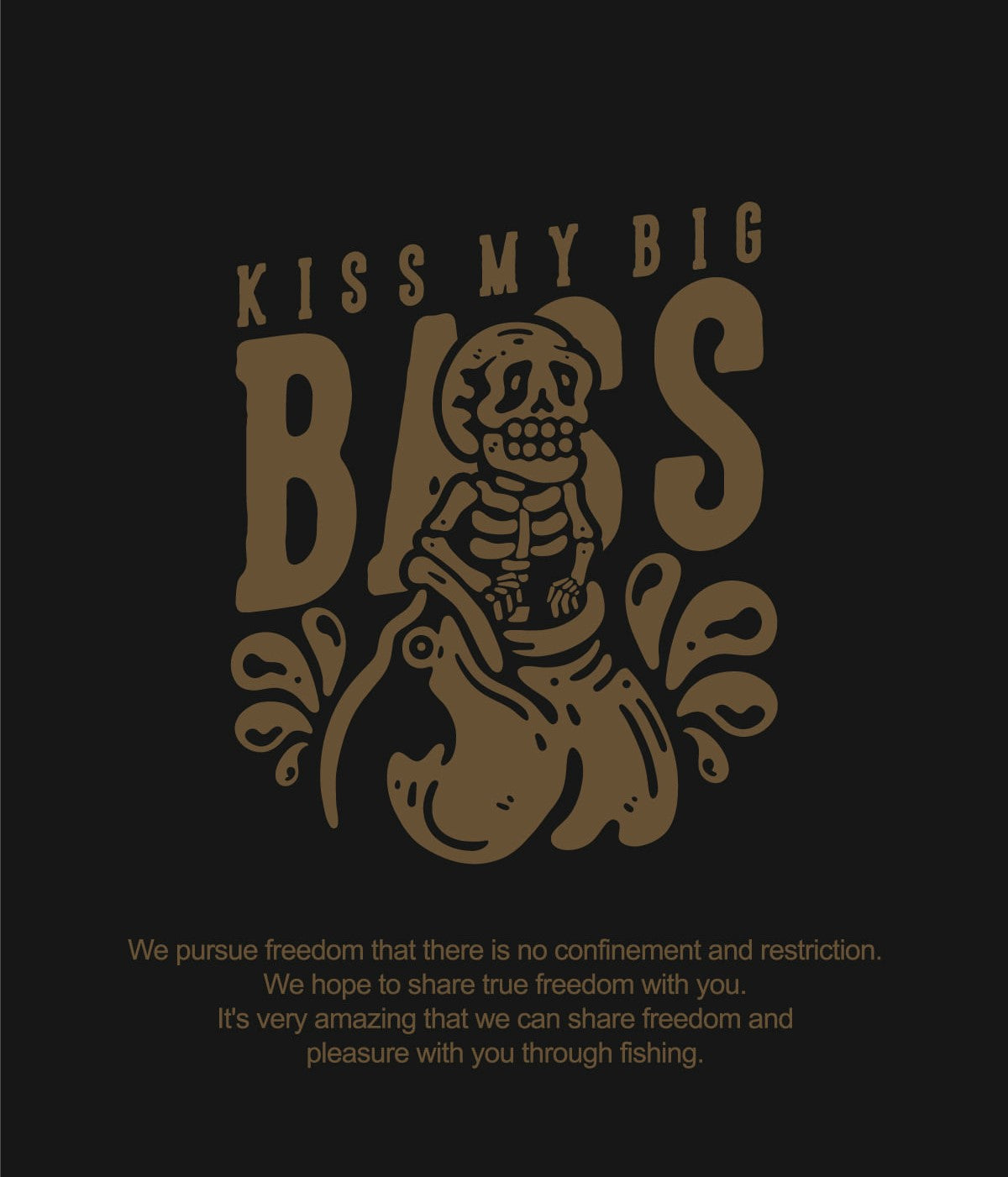 Kiss My Big Bass [Aerocool series] T-shirt - Black