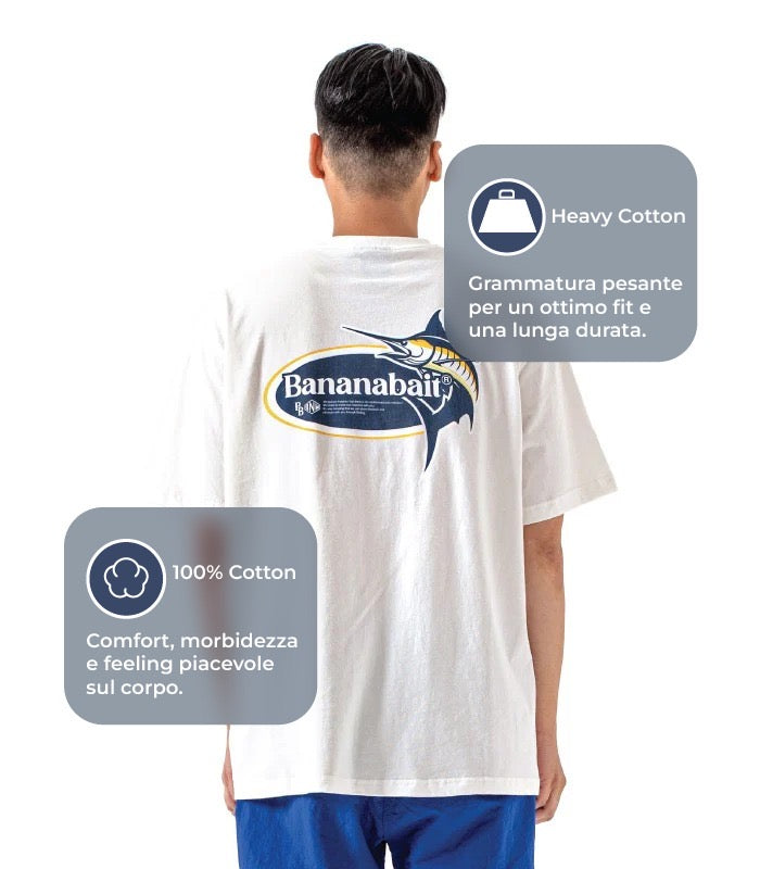 Marlin [Cotton series] T-shirt - White