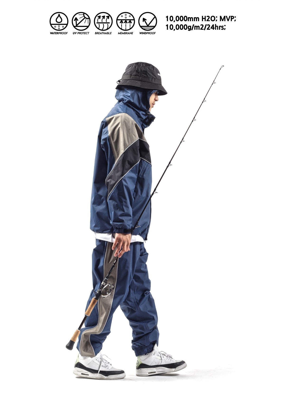 TRACK 2L [Bananabait] Rain suit pants - Navy
