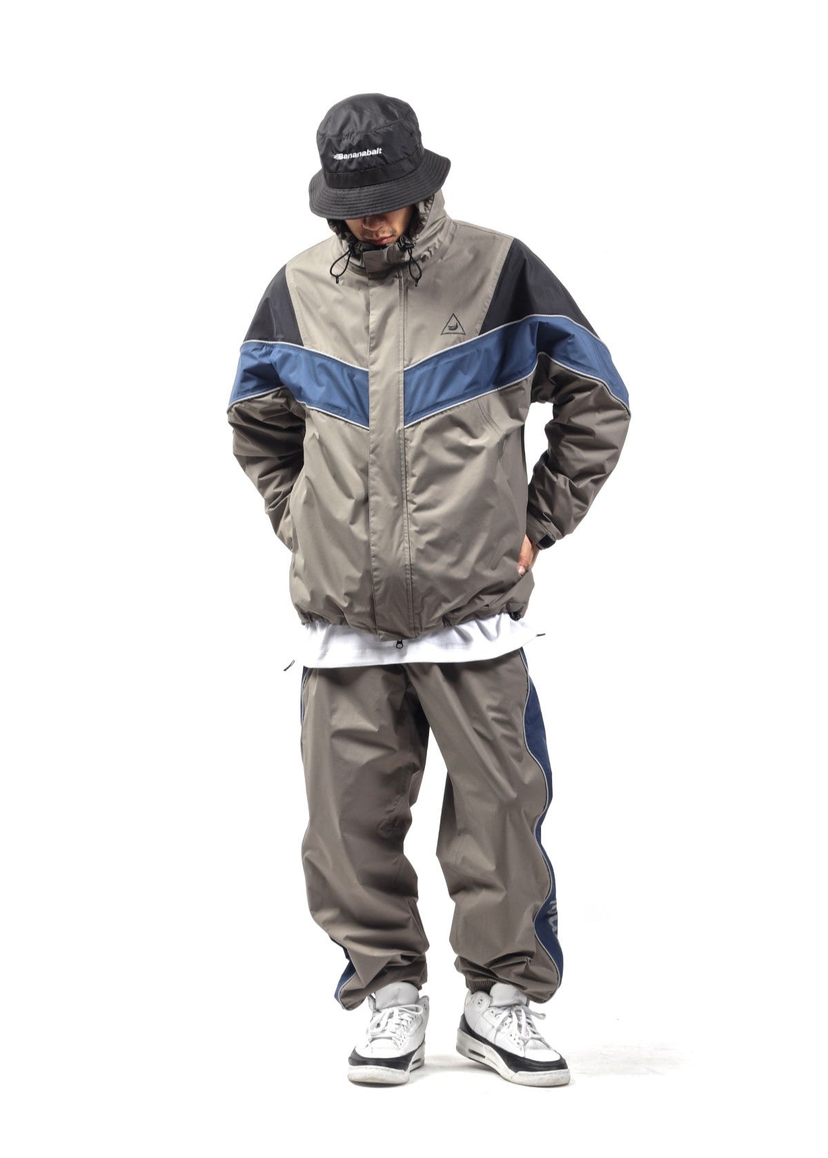 TRACK 2L [Bananabait] Rain Jacket Suit - Grey