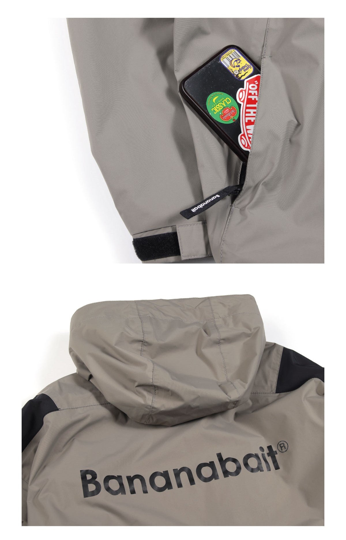 TRACK 2L [Bananabait] Rain Jacket Suit - Grey