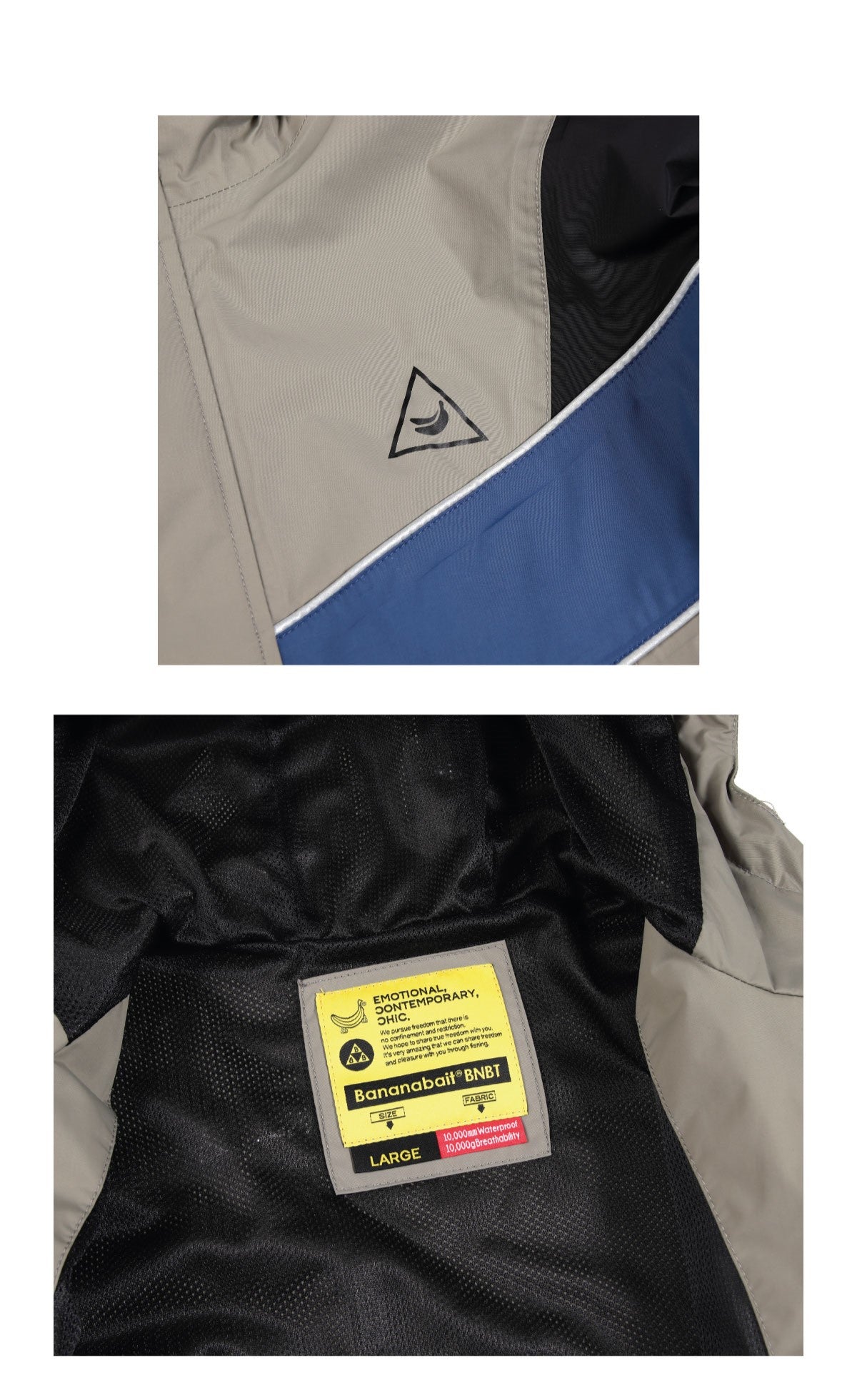 TRACK 2L [Bananabait] Rain Jacket Suit - Grey