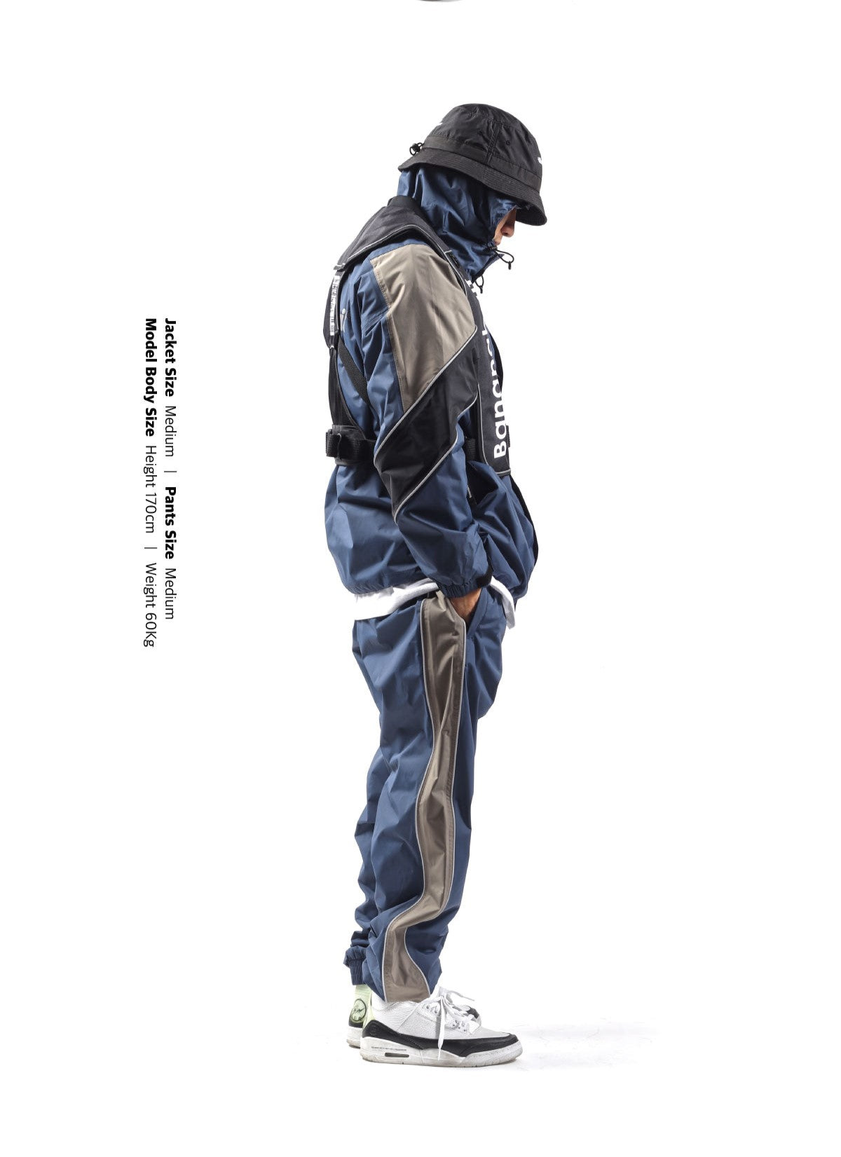 TRACK 2L [Bananabait] Rain Jacket Suit - Navy